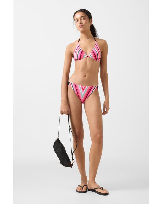 Bogner Fire + Ice Red Gaby Triangle Bikini Top For
