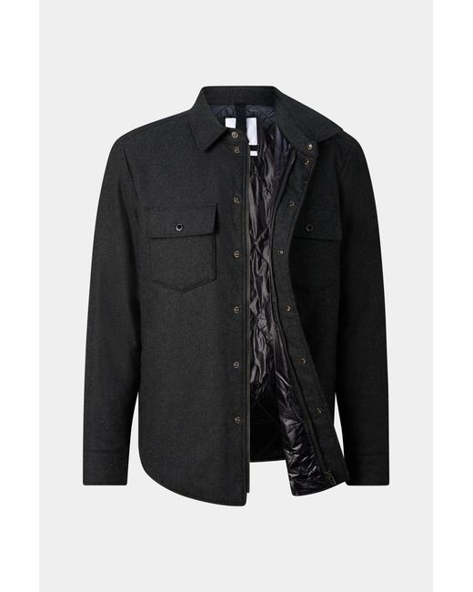 Bogner Black Olli Wool Mix Shirt Jacket For for men