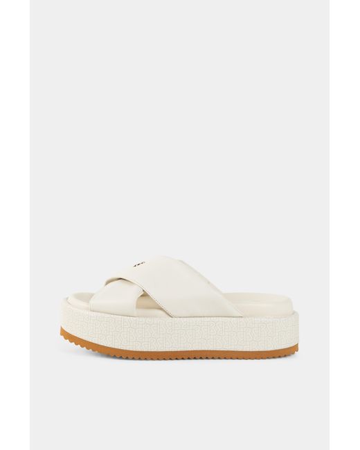 Bogner White Sorrento Platform Sandals for men