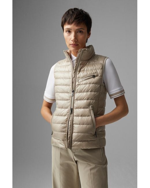 Bogner Florisa Lightweight Down Gilet in Natural Lyst Canada