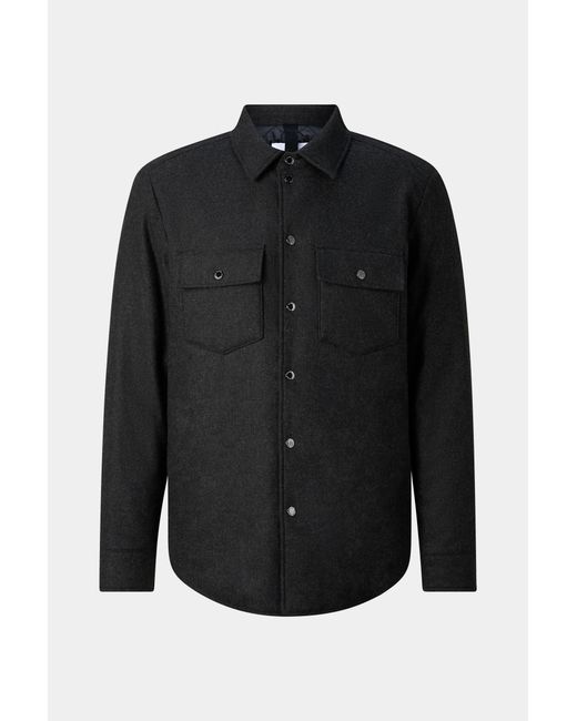 Bogner Black Olli Wool Mix Shirt Jacket For for men