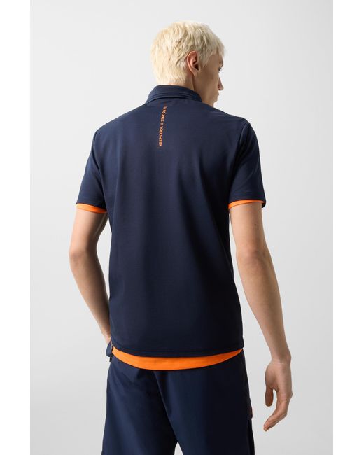 Bogner Fire + Ice Blue Mikka Functional Short-Sleeved Top For for men