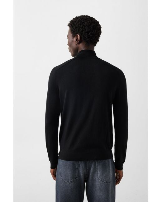 Bogner Black Ouri Virgin Wool Jumper For for men