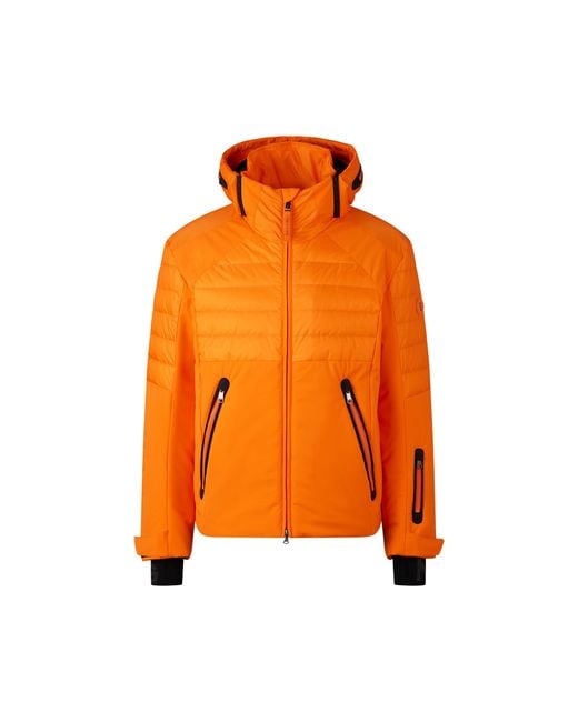 Bogner Orange Henik Down Ski Jacket for men