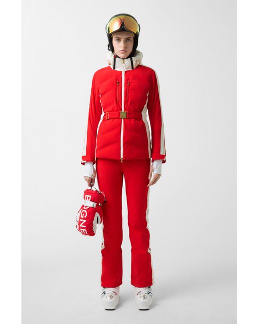 Bogner Red Kira Quilted Jacket For