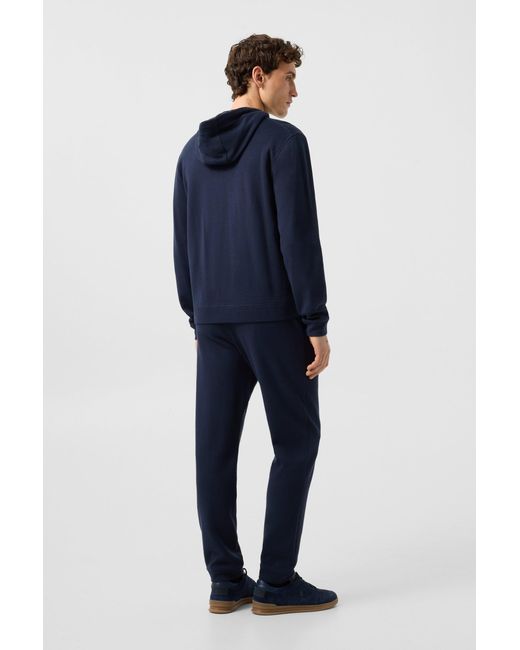 Bogner Blue Knit Jacket Laros for men