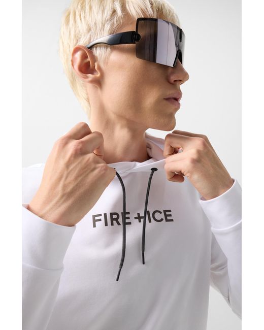 Bogner Fire + Ice White Hoodie Cadell for men