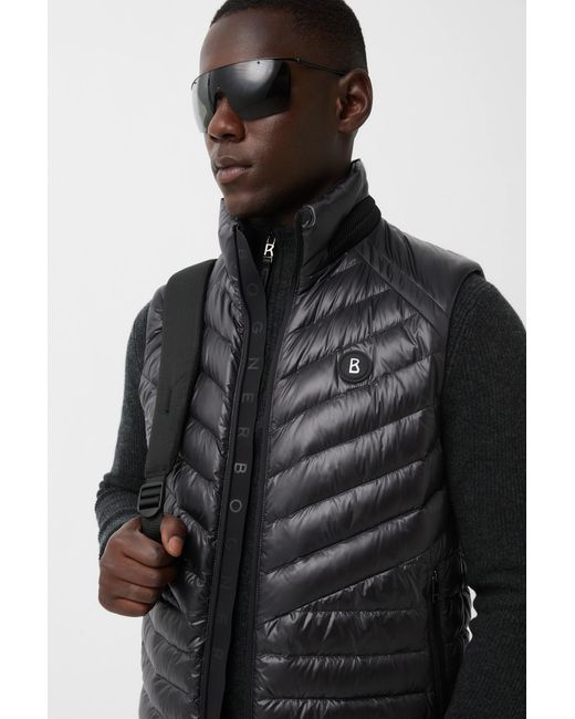 Bogner Black Lasse Quilted Waistcoat For for men