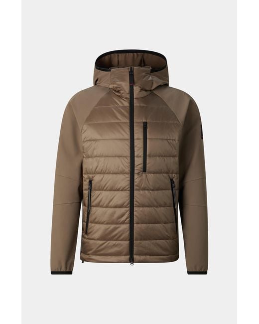Bogner Fire + Ice Brown Anian Hybrid Jacket for men