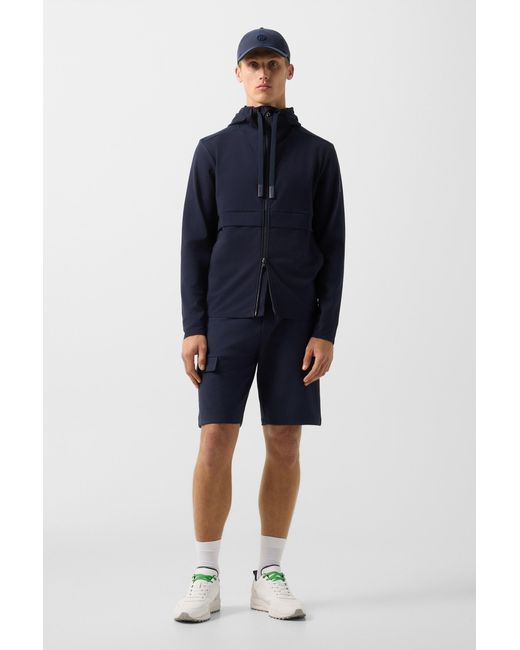 Bogner Blue Ernesto Jersey Jacket for men