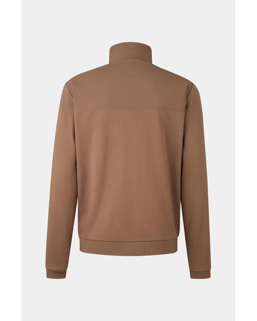 Bogner Fire + Ice Brown Dolan Hybrid Jersey Jacket for men