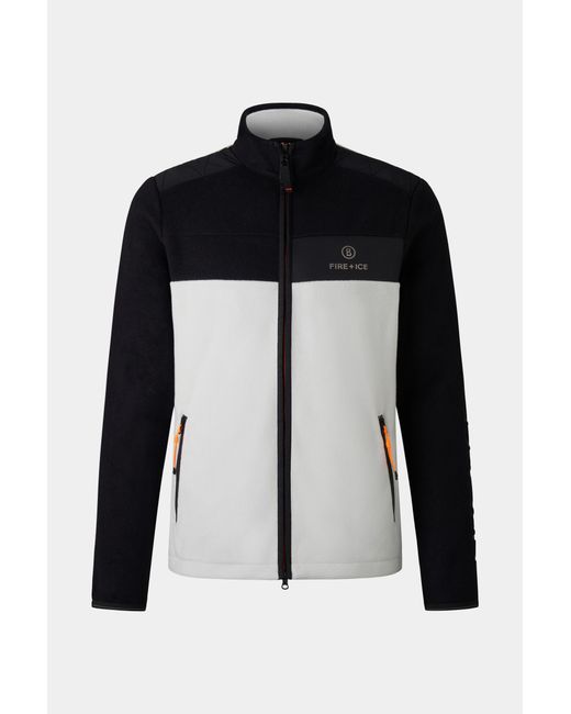 Bogner Fire + Ice Black Josh Fleece Mid Layer for men