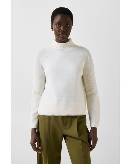 Bogner White Lena Virgin Wool Pullover