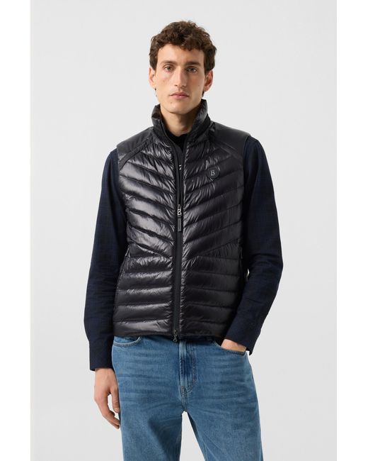 Bogner Black Lasse Lightweight Down Waistcoat for men