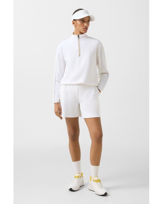 Bogner White Floria Sweat Troyer For
