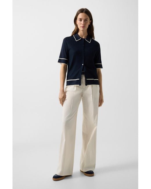 Bogner Blue Peaches Silk Knit Jacket