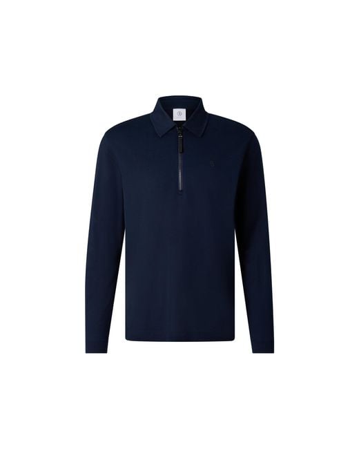 Bogner Blue Bailey Polo Long-sleeved Top for men