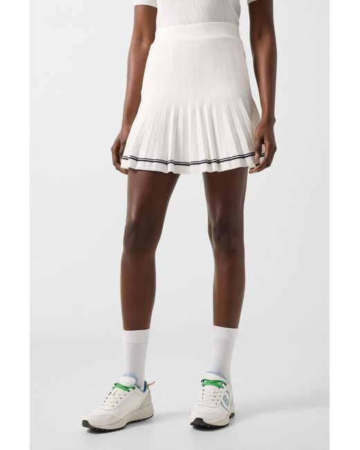 Bogner White Myra Knitted Skirt