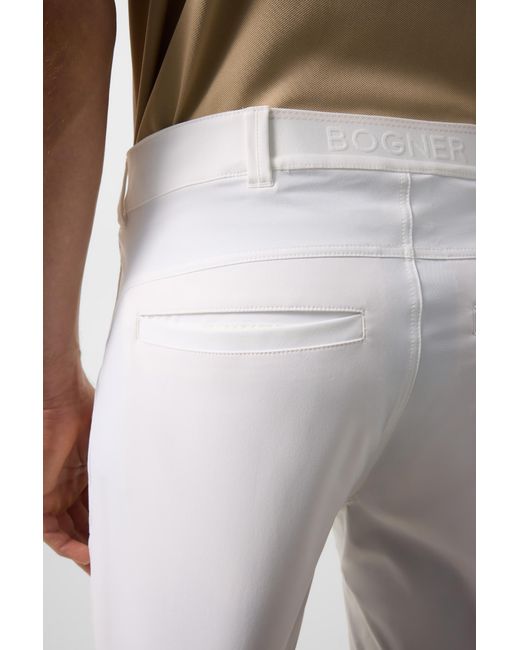 Bogner White Warin Functional Shorts for men