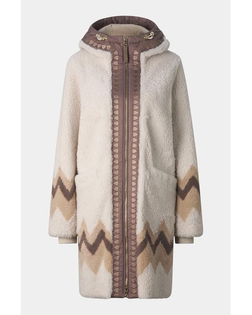 Bogner Brown Niva Lambskin Coat For