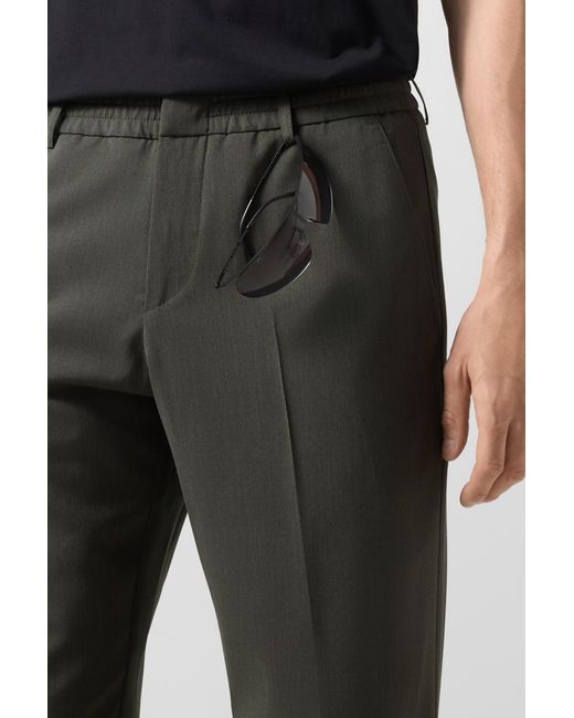 Bogner Gray Marcus Virgin Wool Trousers For for men