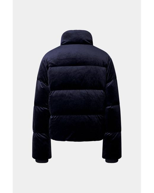 Bogner Blue Oliva Velvet Down Jacket