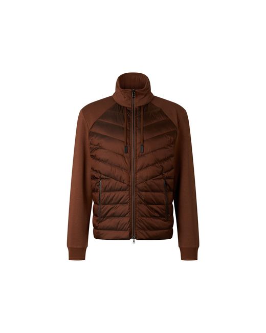 Bogner Brown Baker Down Jersey Jacket For for men