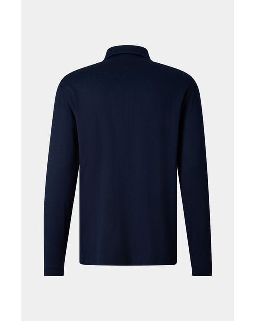 Bogner Blue Bailey Polo Long-sleeved Top for men