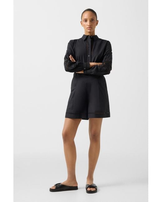 Bogner Black Sunny Cotton Shorts