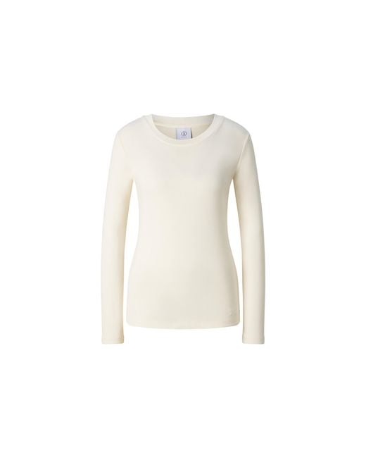 Bogner White Nikini Cotton Long-Sleeved Top For