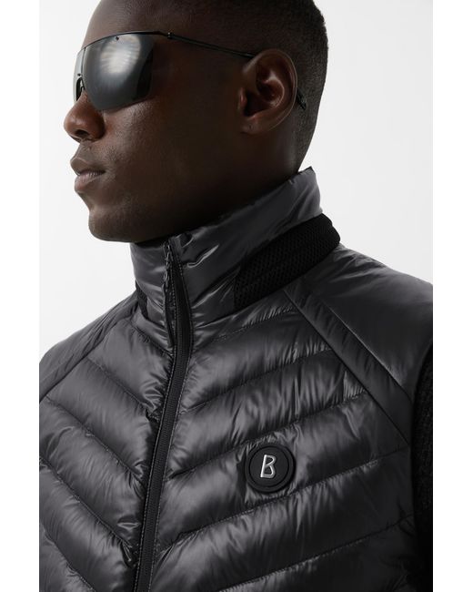 Bogner Black Lasse Quilted Waistcoat For for men