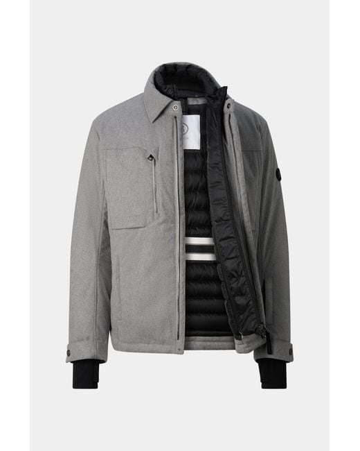 Bogner Gray Flave Flannel Jacket For for men