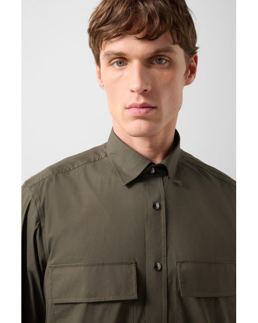 Bogner Green Heiko Poplin Shirt for men