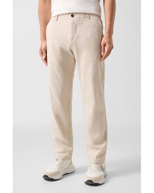 Bogner Natural Marcus Linen Blend Trousers for men