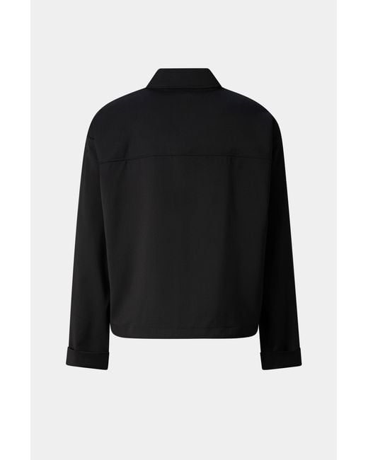 Bogner Black Elody Virgin Wool Blouse