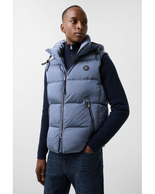Offender Gilet Smanicato Trussardi Bogner Jimmy Down Gilet In Blue