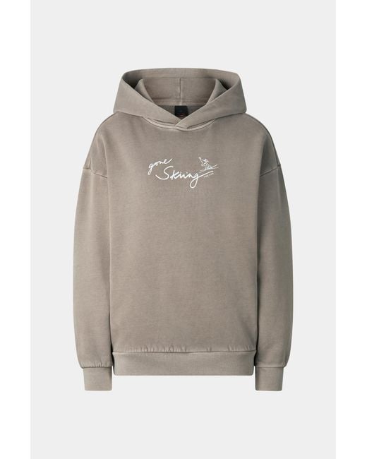 Bogner Fire + Ice Gray Sibel Cotton Hoodie