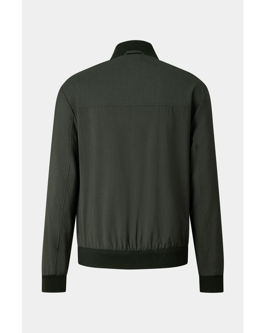 Bogner Black Virgin Wool Jacket Milan for men