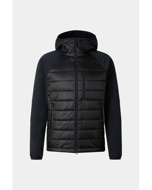 Bogner Fire + Ice Black Anian Hybrid Jacket for men