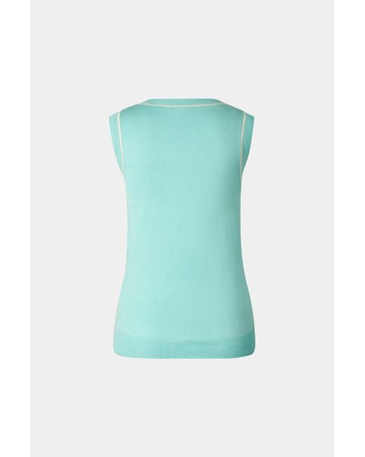 Bogner Green Knitted Top Phia