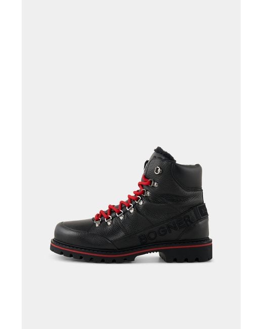 Bogner Mid Boots Helsinki Mit Spikes Für Herren in Black für Herren