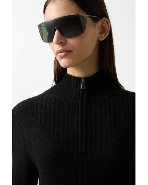 Bogner Black Shannon Cashmere Troyer