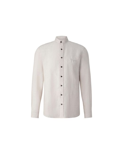 Bogner White Linen Shirt Raphi For for men