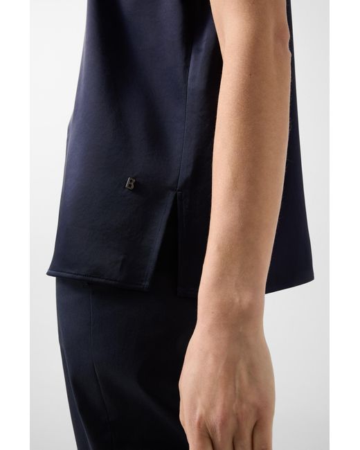 Bogner Blue Satin Shirt Dylan For