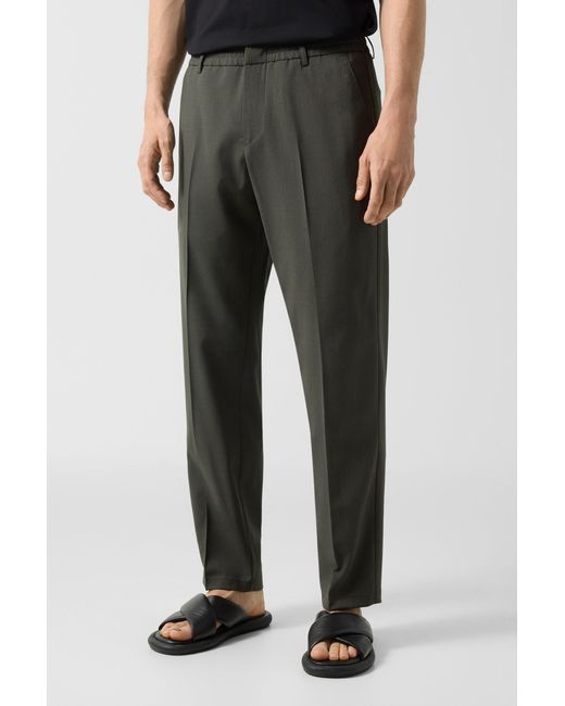 Bogner Gray Marcus Virgin Wool Trousers For for men