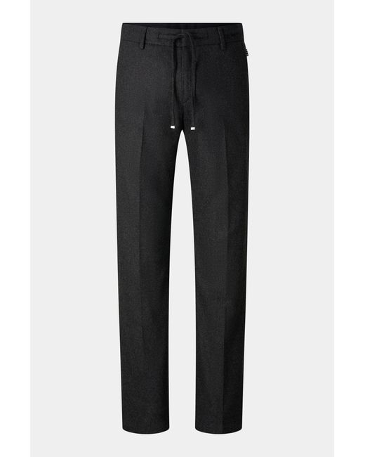 Bogner Black Riley Business Wool Mix Trousers For for men