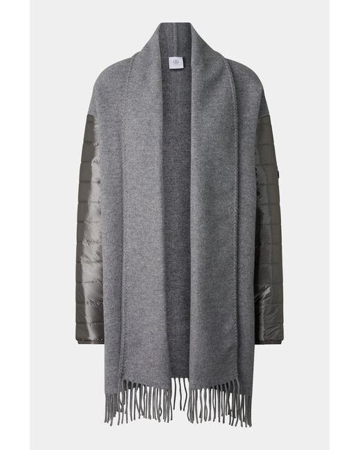 Bogner Gray Wool Mix Poncho
