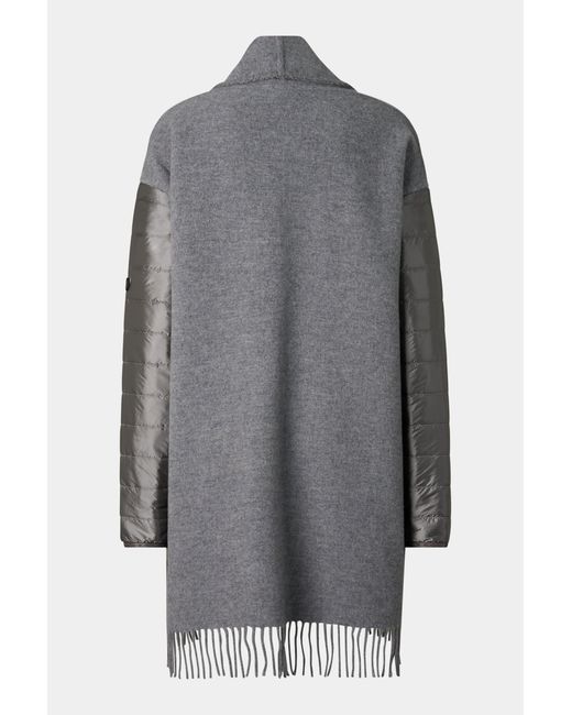 Bogner Gray Wool Mix Poncho