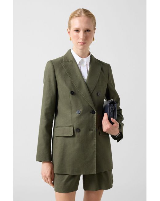 Bogner Green Linen Mix Blazer Hillary For