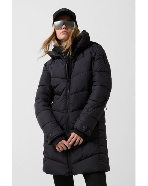 Bogner Fire + Ice Black Aenny Quilted Coat